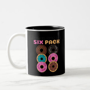 Caneca De Café Em Dois Tons Rosquinha Engraçado
