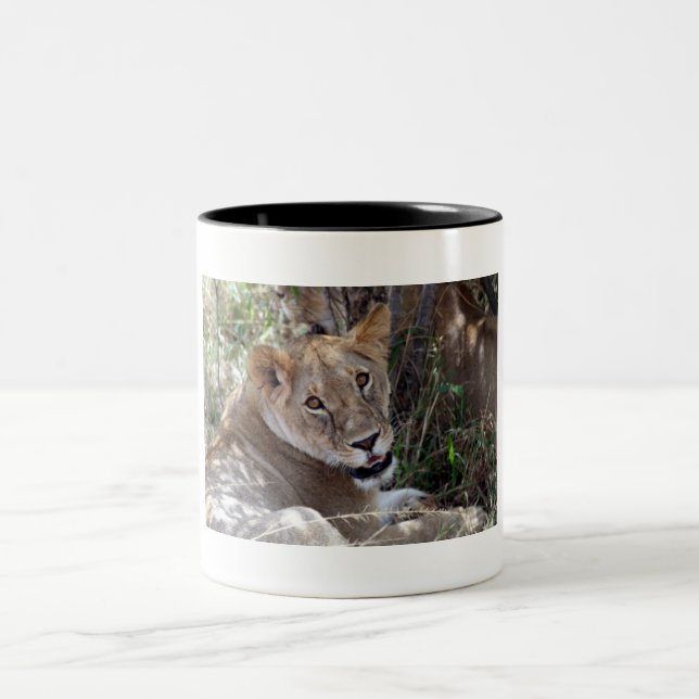 Caneca De Café Em Dois Tons rosto de leão (Centro)