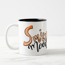 Caneca De Café Em Dois Tons Rosto Engraçado | Escritório de fotos divertidas c