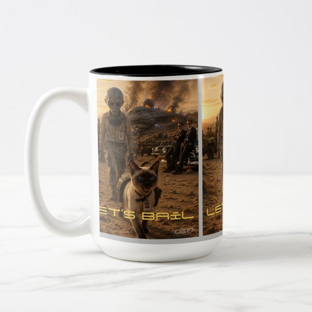 Caneca De Café Em Dois Tons Roswell (Esquerda)