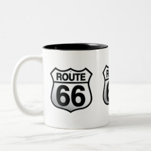 Caneca De Café Em Dois Tons Rota 66