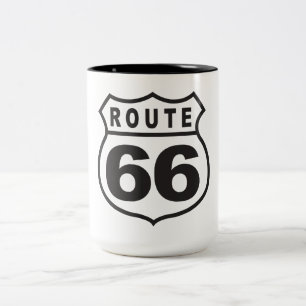 Caneca De Café Em Dois Tons Rota 66