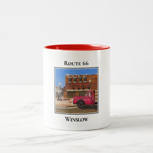 Caneca De Café Em Dois Tons Rota 66, Arizona Winslow (Centro)