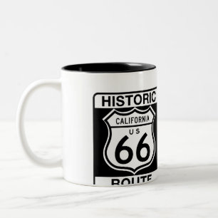 Caneca De Café Em Dois Tons Rota histórica 66 - Califórnia