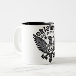Caneca De Café Em Dois Tons Rota Oklahoma Get Your Kicks 66 Filtro Recoleta