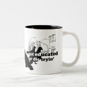 Caneca De Café Em Dois Tons Rothenhagen "Se Eduque"