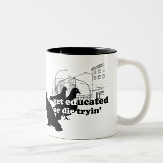 Caneca De Café Em Dois Tons Rothenhagen "Se Eduque"