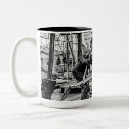 Caneca De Café Em Dois Tons Roughnecks do Texas Oil Field