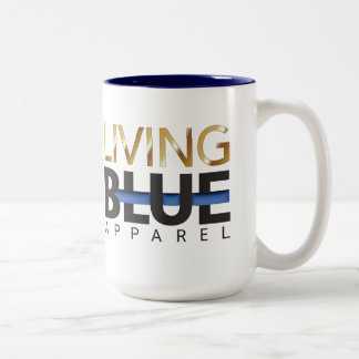 Caneca De Café Em Dois Tons Roupa azul vivo