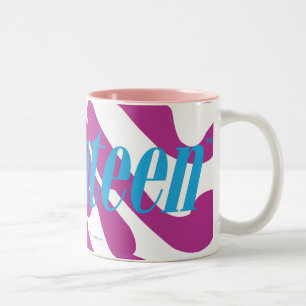 Caneca De Café Em Dois Tons Roxo da zebra