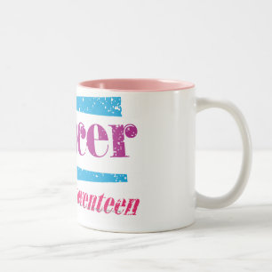 Caneca De Café Em Dois Tons Roxo do cancer