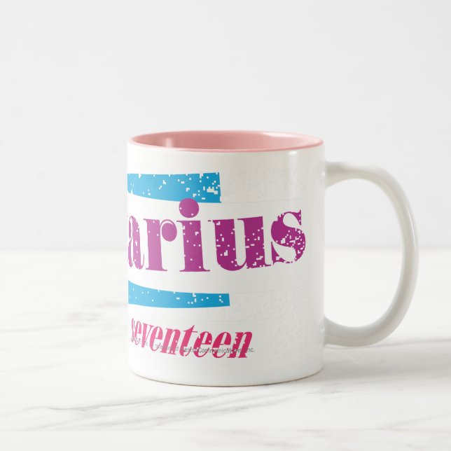 Caneca De Café Em Dois Tons Roxo do Sagitário (Direita)