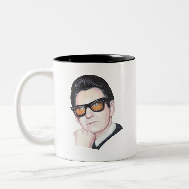 Caneca De Café Em Dois Tons Roy Orbison (Esquerda)