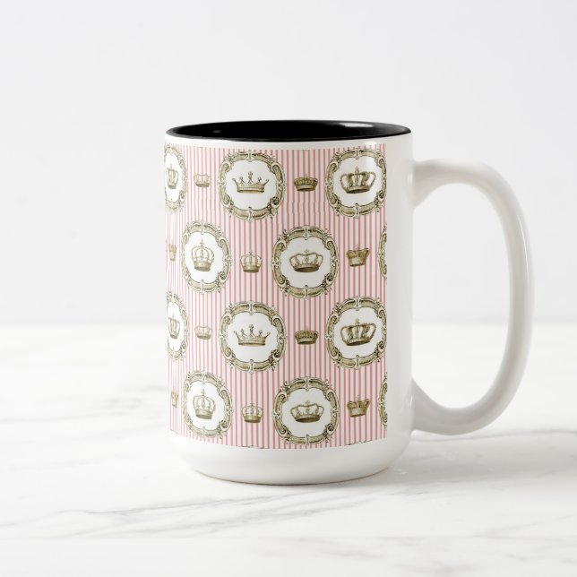 Caneca De Café Em Dois Tons Royal Crowns (Direita)