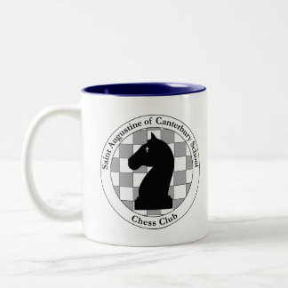 Caneca De Café Em Dois Tons Rua. A Chess Club Coffee Mug