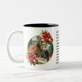 Caneca De Café Em Dois Tons Rua Andrew Advento de Natal Novena Santa Família