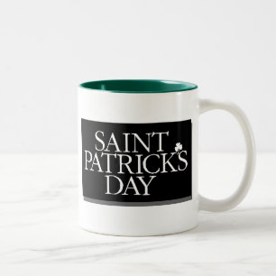 Caneca De Café Em Dois Tons Rua, Dia de Patrick