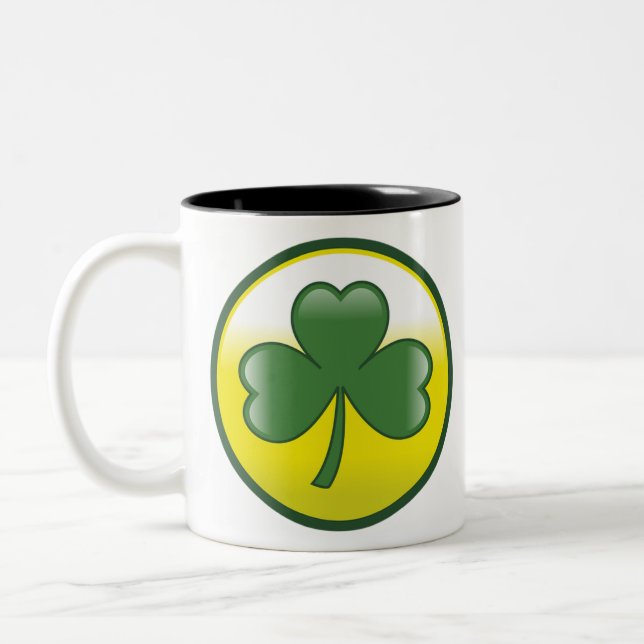 Caneca De Café Em Dois Tons Rua, dia do Patrick 🍀 (Esquerda)