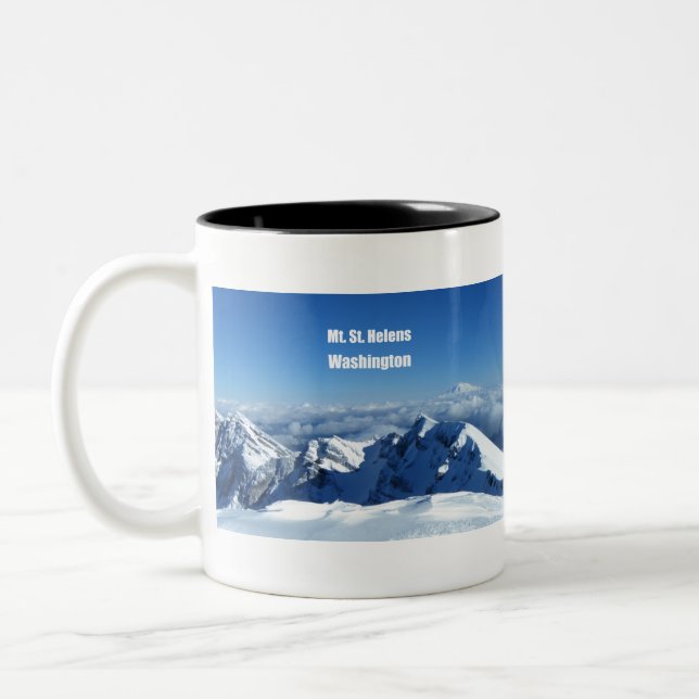 Caneca De Café Em Dois Tons Rua do Monte Helens - Monte Rainier (Esquerda)