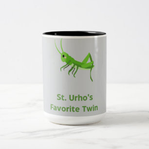 Caneca De Café Em Dois Tons Rua. Gafanhoto gêmeo favorito de Urho