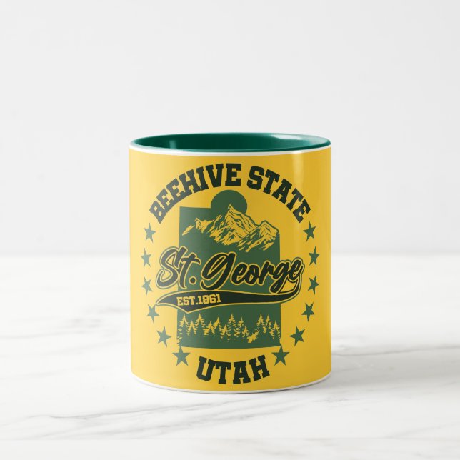 Caneca De Café Em Dois Tons Rua, George, Utah (Centro)