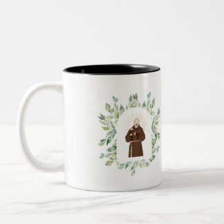 Caneca De Café Em Dois Tons Rua, Padre Pio Mug
