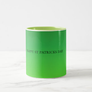 Caneca De Café Em Dois Tons Rua. Patricks Day Green 
