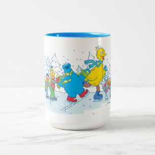 Caneca De Café Em Dois Tons Rua Sésamo   Amigos De Ice
