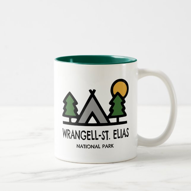 Caneca De Café Em Dois Tons Rua Wrangell, Parque Nacional Elias (Direita)