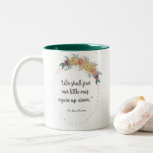 Caneca De Café Em Dois Tons Rua: Zelie Martin Floral Miscarry 