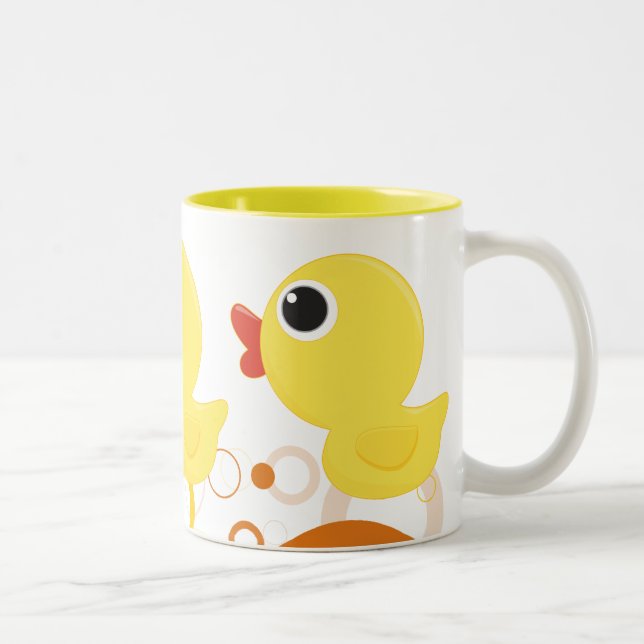 Caneca De Café Em Dois Tons Rubber Duckie (Direita)