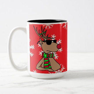Caneca De Café Em Dois Tons Rudolf Legal Mug