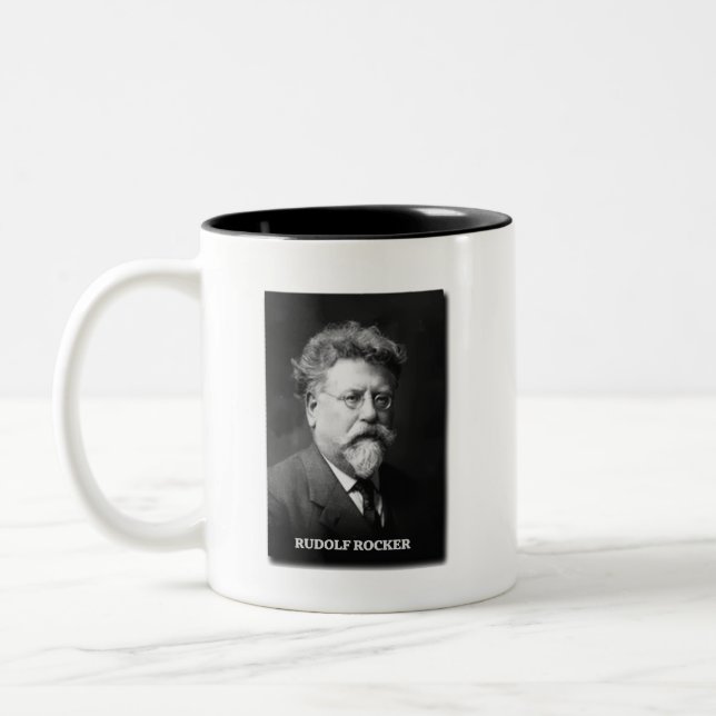 Caneca De Café Em Dois Tons Rudolf Rocker (Esquerda)