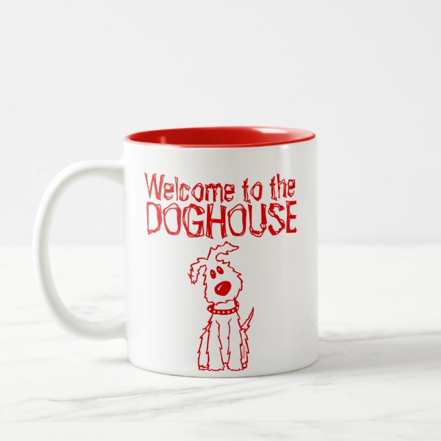 Caneca De Café Em Dois Tons Rufus Doghouse (Esquerda)