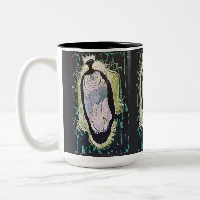 Caneca De Café Em Dois Tons Rugido do Leão (Esquerda)