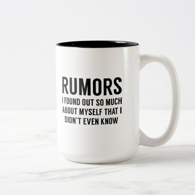 Caneca De Café Em Dois Tons Rumores (Direita)