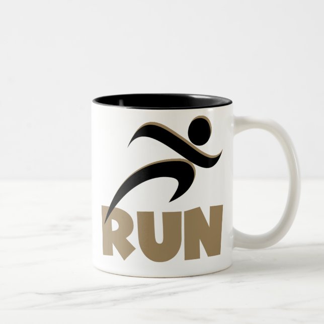 Caneca De Café Em Dois Tons RUN Tan (Direita)