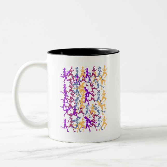 Caneca De Café Em Dois Tons Runners Mug (Esquerda)
