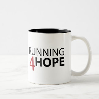 Caneca De Café Em Dois Tons Running4Hope Mug