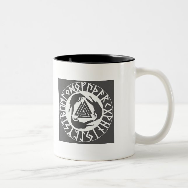 Caneca De Café Em Dois Tons runrngravTsm (Direita)
