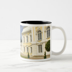 Caneca De Café Em Dois Tons Rússia. Petrodvorets. Palácio Peterhof. Pedro, o 3