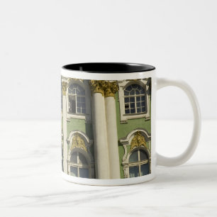 Caneca De Café Em Dois Tons Rússia. Rua Petersburgo. Palácio de inverno. Pat