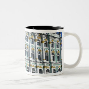Caneca De Café Em Dois Tons Rússia, Ruas. Petersburgo, Palácio de Inverno, O