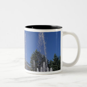 Caneca De Café Em Dois Tons Rússia, São Petersburgo, Estátuas douradas no
