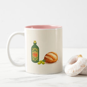 Caneca De Café Em Dois Tons Rústico Italiano