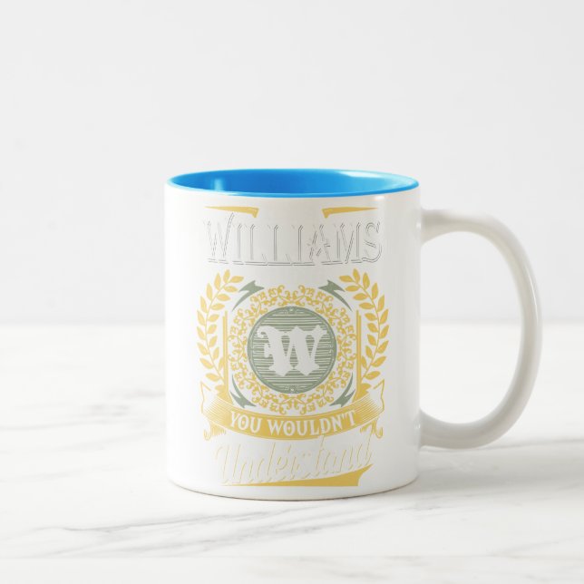 Caneca De Café Em Dois Tons Rutiaga Nome T-Shirt (Direita)