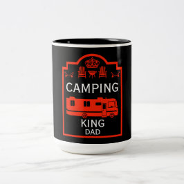 Caneca De Café Em Dois Tons RV Camping King EUA