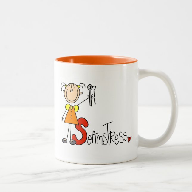 Caneca De Café Em Dois Tons S é de Costureira (Direita)