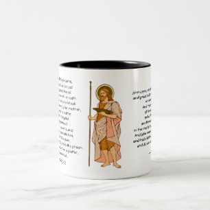 Caneca De Café Em Dois Tons S. João Batista (RLS 06) com Textos