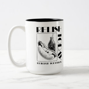 Caneca De Café Em Dois Tons Saboreie Hoje